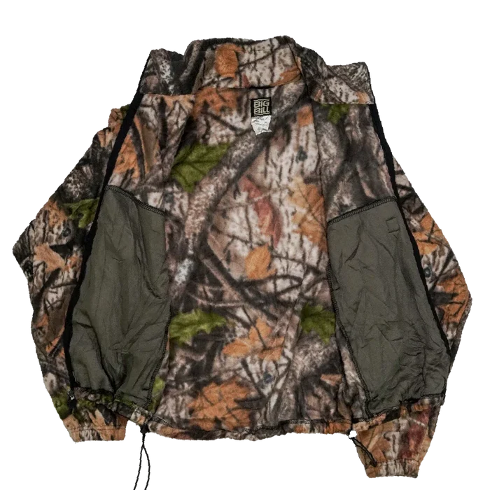 Big Bill Mossy Oak Camo Fleece Jacket - Small - Army & Outdoors - Field Jackets