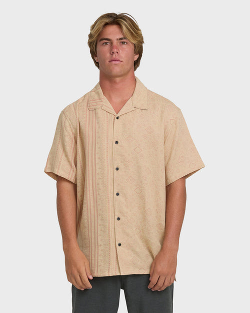BILLABONG GARAGE NASHUA JACQUARD SHORT SLEEVE WOVEN SHIRT