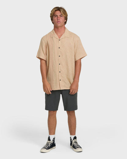 BILLABONG GARAGE NASHUA JACQUARD SHORT SLEEVE WOVEN SHIRT