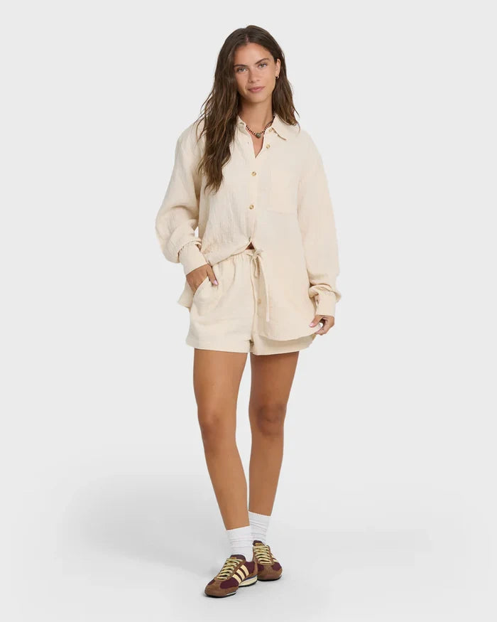 BILLABONG WANDERER SOLID LONG SLEEVE WOVEN SHIRT