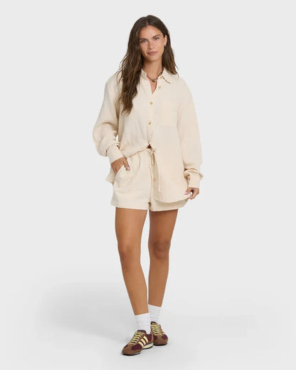 BILLABONG WANDERER SOLID LONG SLEEVE WOVEN SHIRT