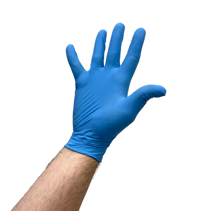 Blue Nitrile Non-Exam Glove Flat 2-pack (Case of 500)