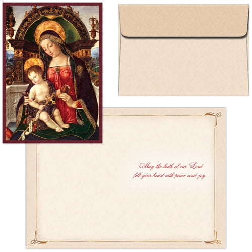 Boxed Religious Christmas Cards with Coordinating Envelopes, 16 Count, Madonna and Child