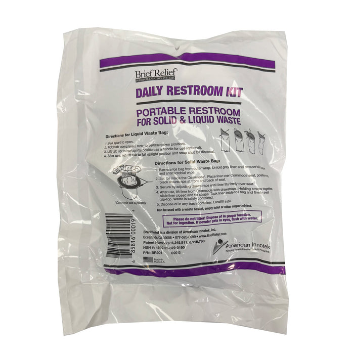 Brief Relief Daily Restroom Kit
