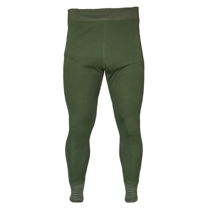 British Army Olive Fleece Lined Long Johns - British Army Surplus - Base Layers