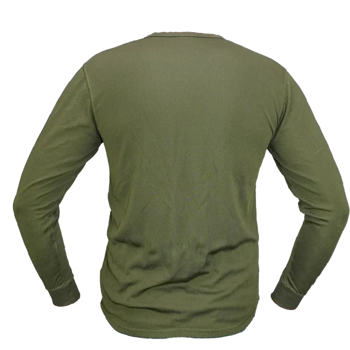 British Army Olive Thermal Flece Lined Undershirt - British Army Surplus - Base Layers