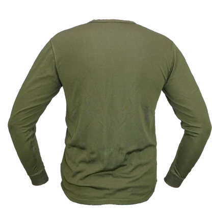 British Army Olive Thermal Flece Lined Undershirt - British Army Surplus - Base Layers