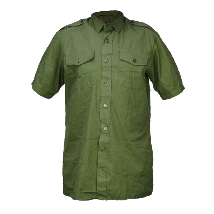 British Olive Short Sleeve Shirt - British Army Surplus - Service Shirts