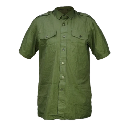 British Olive Short Sleeve Shirt - British Army Surplus - Service Shirts