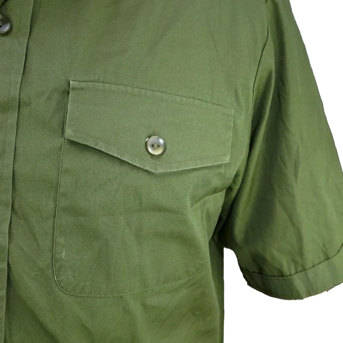British Olive Short Sleeve Shirt - British Army Surplus - Service Shirts