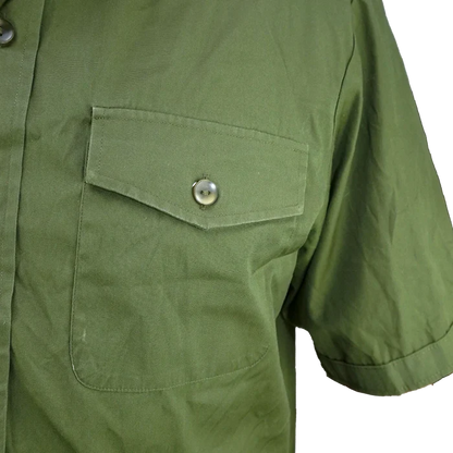 British Olive Short Sleeve Shirt - British Army Surplus - Service Shirts