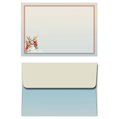Bunny Snowman Boxed Christmas Cards by Crown Point Graphics