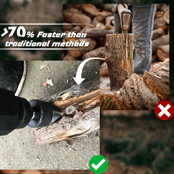 ü•≥2026 HOT SALEü•≥üíû50K+ SOLD!üîß‚úÖThe Professional Upgrade for Firewood Prep. Durable Drill Set Makes Quick Work of Logs. üõ†Ô∏è‚ö°
