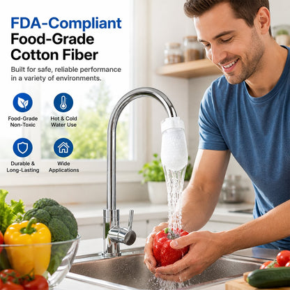 Faucet Filter Cotton Bags - Universal, 100 PCS Splash-Proof Faucet Filter üåüSet