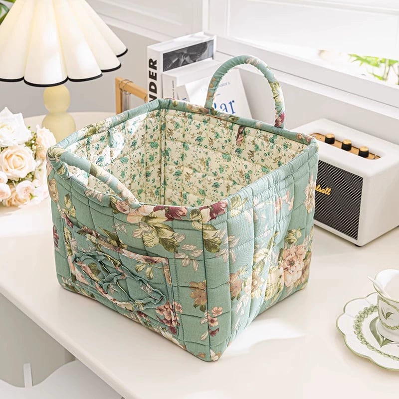 üíêüí•Boho Fabric Storage Basketüå∏