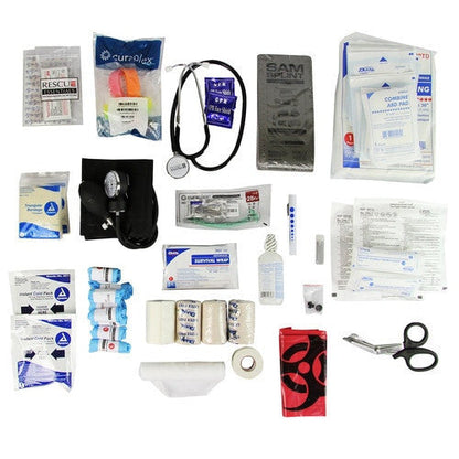 CBP First Responder Medical Bag by rescue essentials, showing kit contents
