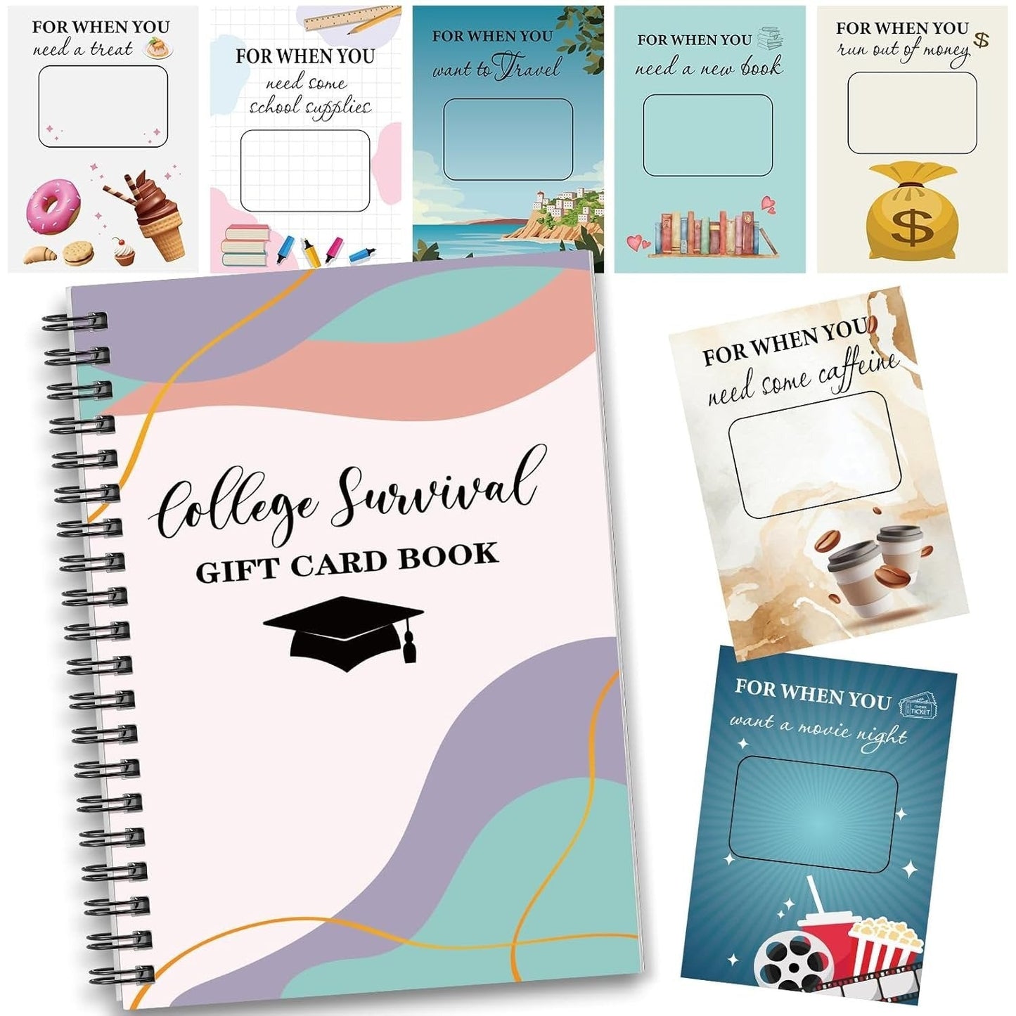 üéìüìöCollege Survival Gift Card Book üéÅSurprises On Every PageüìöHardcover & Durability Line