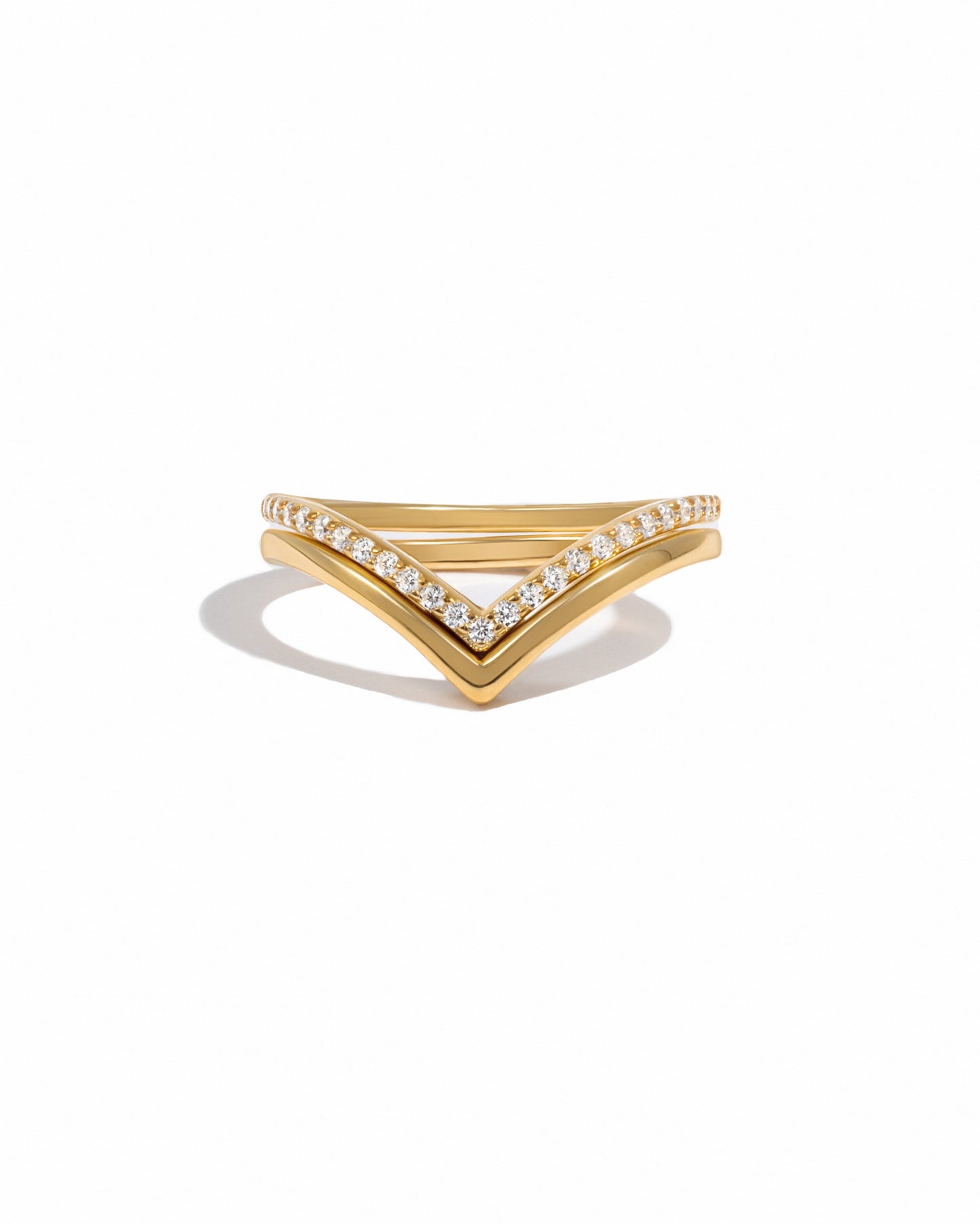 Chevron Ring Set