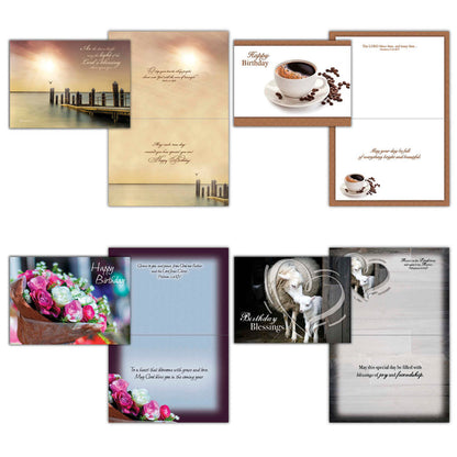 Christian Birthday Cards by Shared Blessings - Celebrations, 48 Assorted Cards