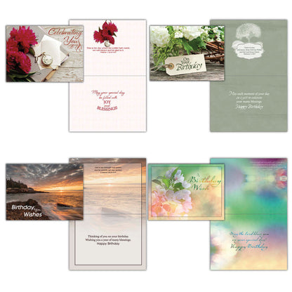 Christian Birthday Cards by Shared Blessings - Celebrations, 48 Assorted Cards