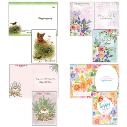 Christian Birthday Cards by Shared Blessings - Celebrations, 48 Assorted Cards
