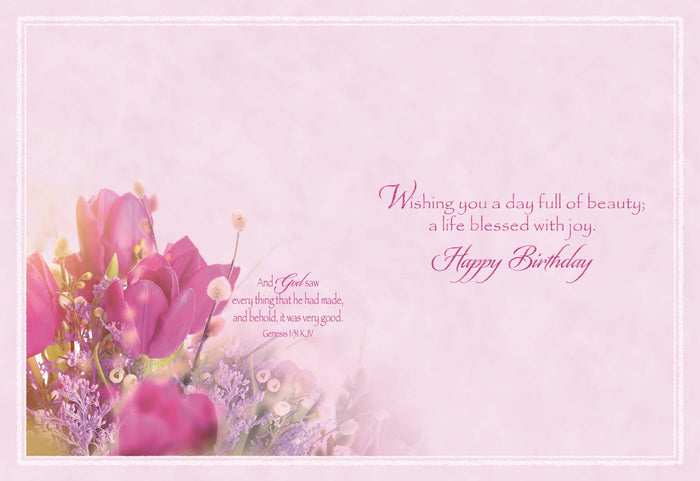 Christian Birthday Cards by Shared Blessings-Birthday Blossoms, 12 Cards and Envelopes