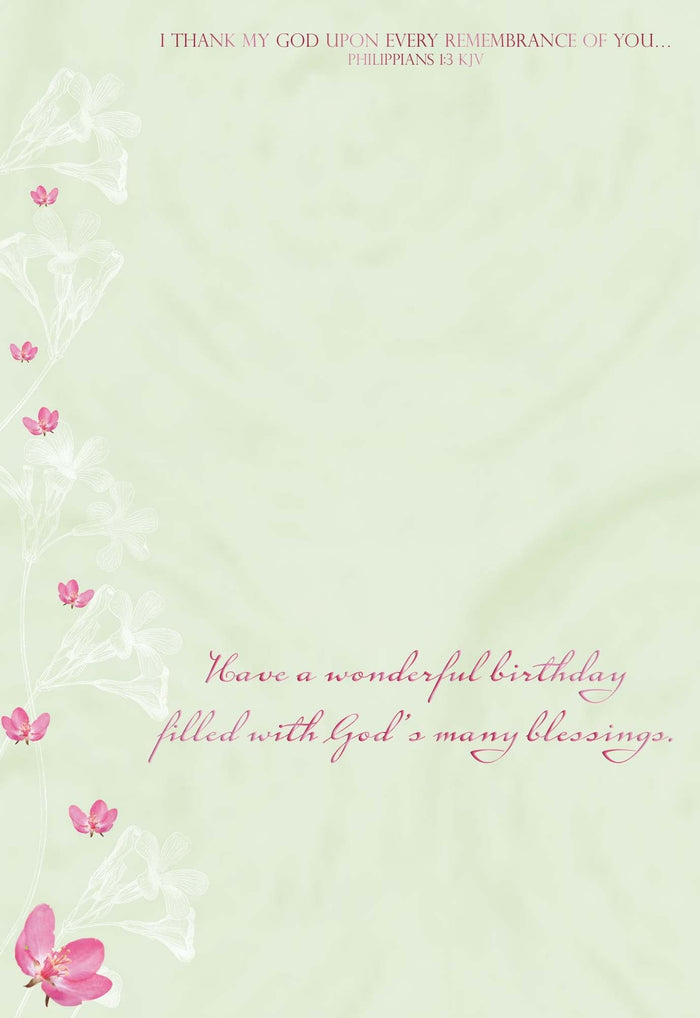 Christian Birthday Cards by Shared Blessings-Birthday Blossoms, 12 Cards and Envelopes