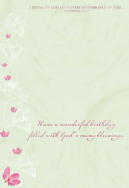 Christian Birthday Cards by Shared Blessings-Birthday Blossoms, 12 Cards and Envelopes