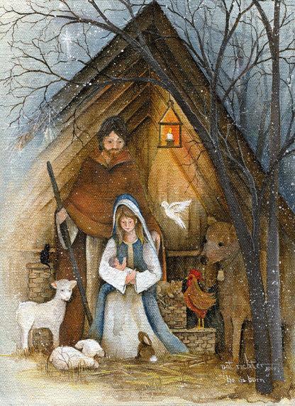 Christian Christmas Cards by Shared Blessings - Holy Night, 12 Assorted Christmas Cards