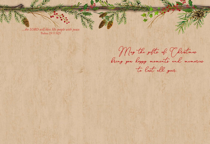 Christian Christmas Cards by Shared Blessings - Joy to the World, 12 Assorted Christmas Cards