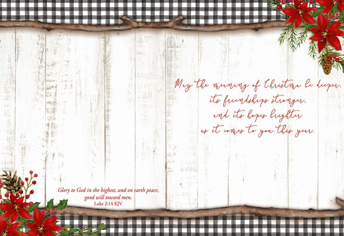 Christian Christmas Cards by Shared Blessings - Joy to the World, 12 Assorted Christmas Cards