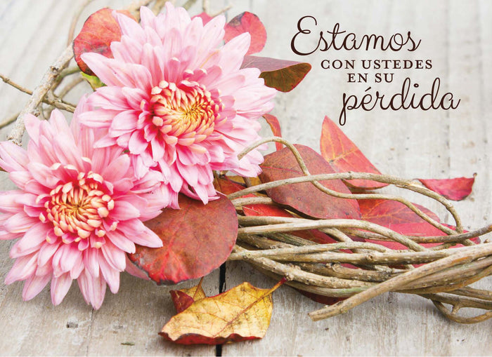 Christian Spanish Sympathy Cards by Shared Blessings, Flores Rústicas