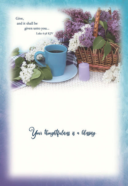 Christian Thank You Cards by Shared Blessings, Tea Time, 12 Boxed Greeting Cards