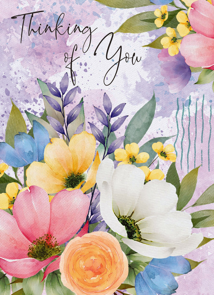 Christian Thinking of You Cards by Shared Blessings- Garden's Reflection, 12 Cards and Envelopes