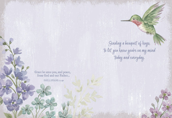 Christian Thinking of You Cards by Shared Blessings, Peaceful Garden, 12 Cards