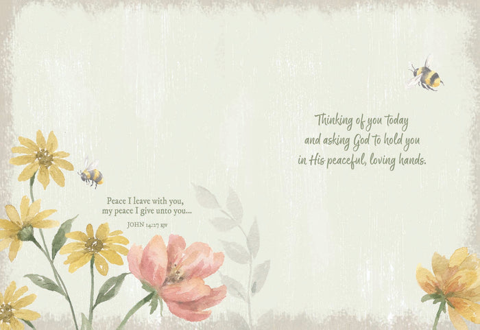 Christian Thinking of You Cards by Shared Blessings, Peaceful Garden, 12 Cards