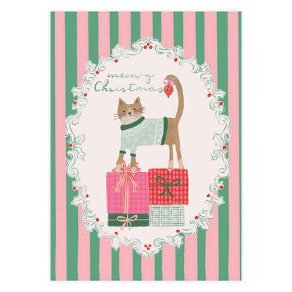 Christmas Cat Boxed Christmas Cards by Crown Point Graphics