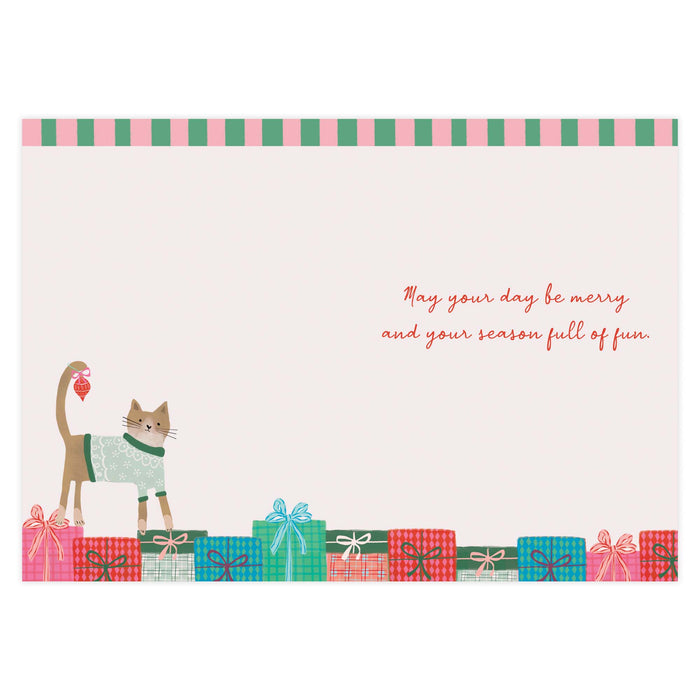 Christmas Cat Boxed Christmas Cards by Crown Point Graphics