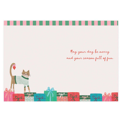 Christmas Cat Boxed Christmas Cards by Crown Point Graphics