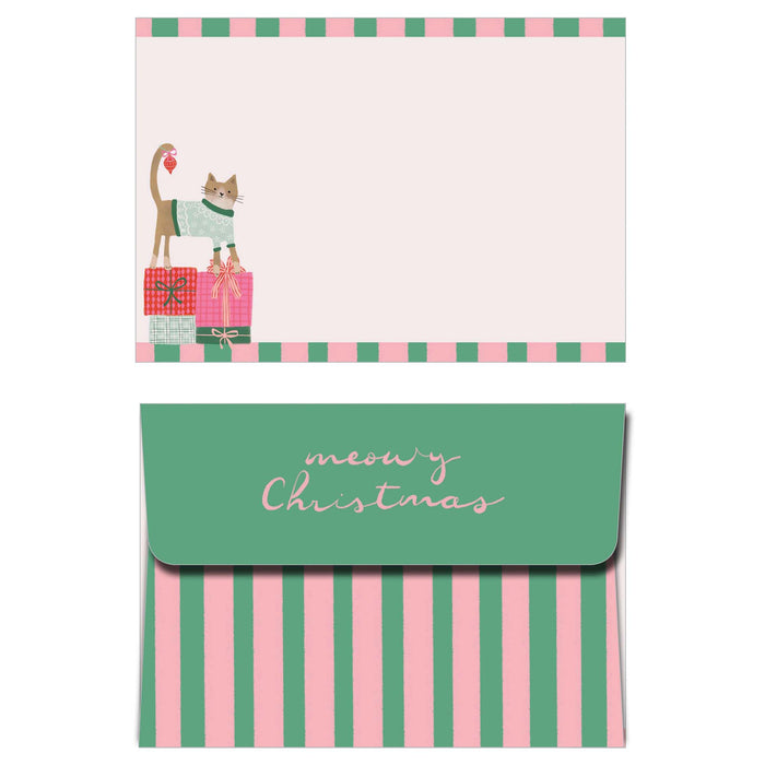 Christmas Cat Boxed Christmas Cards by Crown Point Graphics