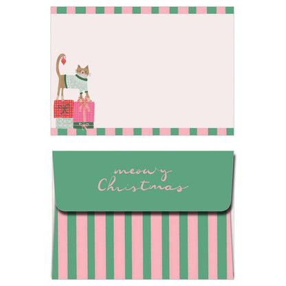 Christmas Cat Boxed Christmas Cards by Crown Point Graphics