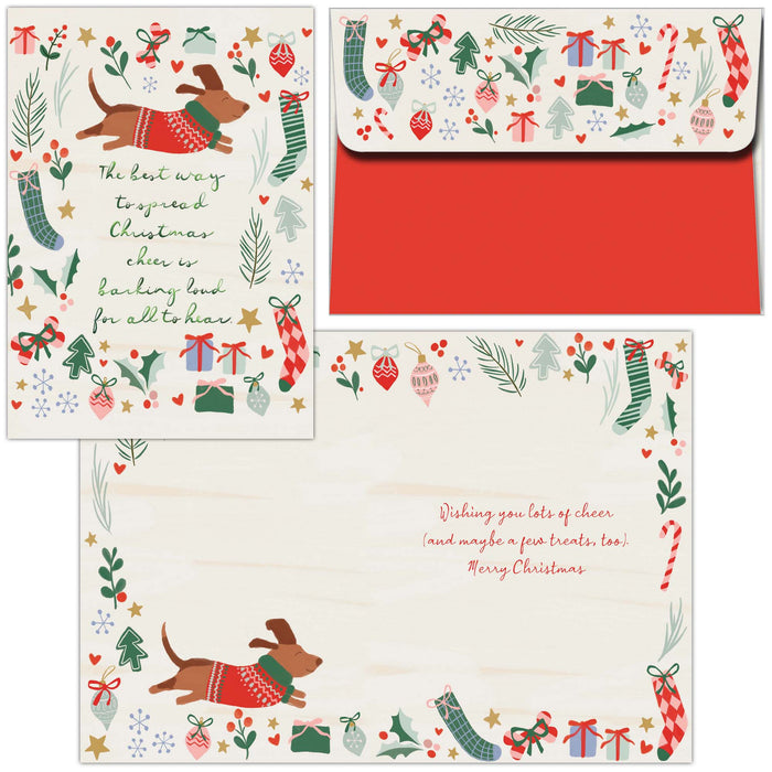 Christmas Dog Boxed Christmas Cards by Crown Point Graphics