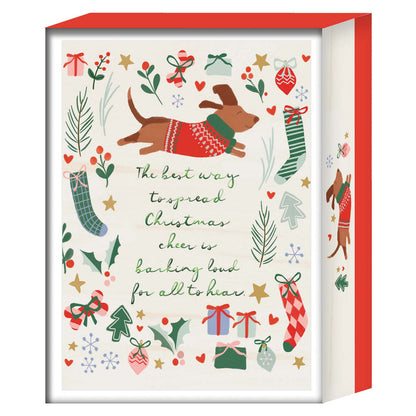 Christmas Dog Boxed Christmas Cards by Crown Point Graphics