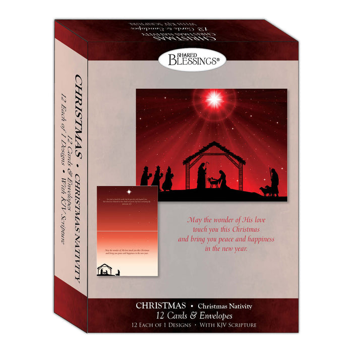 Christmas Nativity, 12 Boxed Christmas Cards