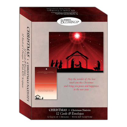 Christmas Nativity, 12 Boxed Christmas Cards