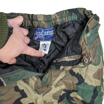 Climate Control Kids Woodland Cold Weather Trousers - Large - Army & Outdoors - Winter Trousers