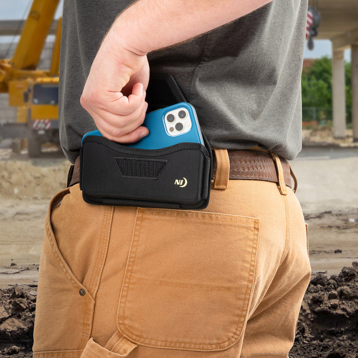Clip Case Hardshell™ Horizontal Universal Rugged Holster, on belt
