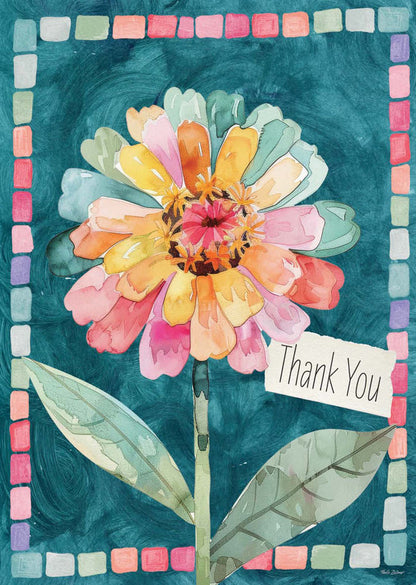 Colorful Flower | Boxed Thank You Cards by Crown Point Graphics