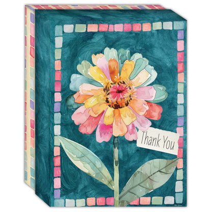 Colorful Flower | Boxed Thank You Cards by Crown Point Graphics