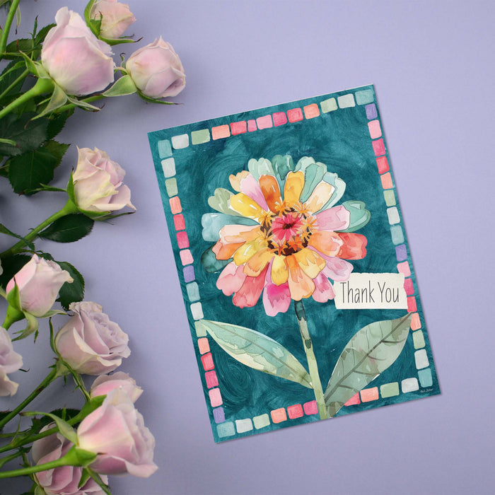 Colorful Flower | Boxed Thank You Cards by Crown Point Graphics